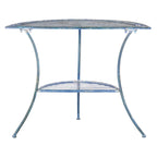 SAFAVIEH Outdoor Jaquelin Table d'appoint victorienne à 2 niveaux en fer – 39 L x 21 P x 32 H – 39Lx21Px32H