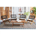 SAFAVIEH Ensemble café Almine 5 pièces en bois d'acacia – 24Px45Lx28H