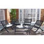 SAFAVIEH Ensemble café Almine 5 pièces en bois d'acacia – 24Px45Lx28H