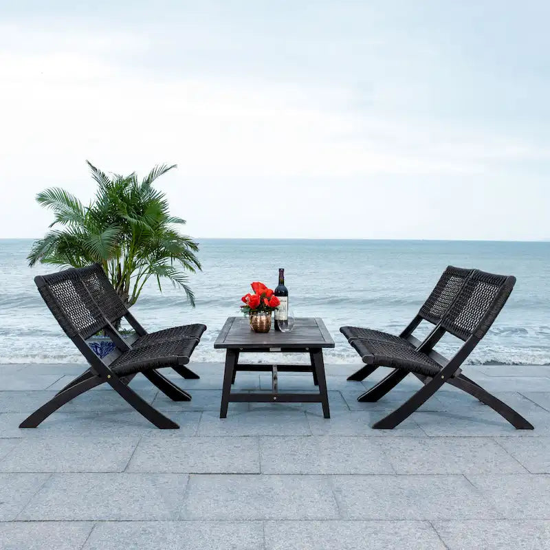 SAFAVIEH Ensemble café Almine 5 pièces en bois d'acacia – 24Px45Lx28H