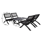 SAFAVIEH Ensemble café Almine 5 pièces en bois d'acacia – 24Px45Lx28H