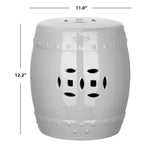SAFAVIEH Kids Machelle Mini Ming Rose Petit Tabouret de Jardin Décoratif en Céramique