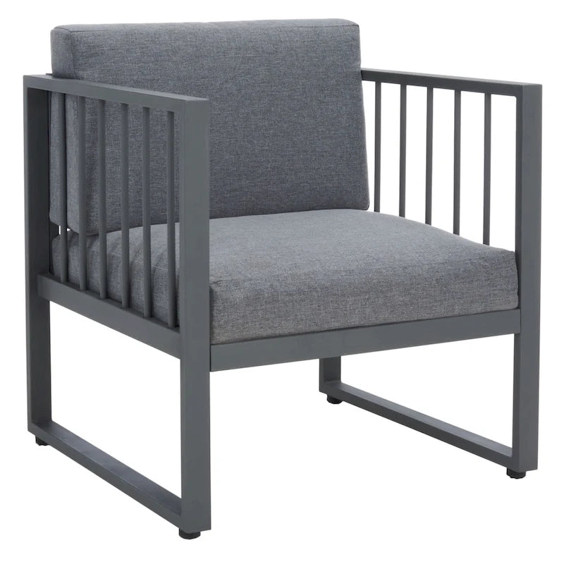 SAFAVIEH Ensemble de salon d'extérieur 4 pièces Severa - 49L x 28P x 25H