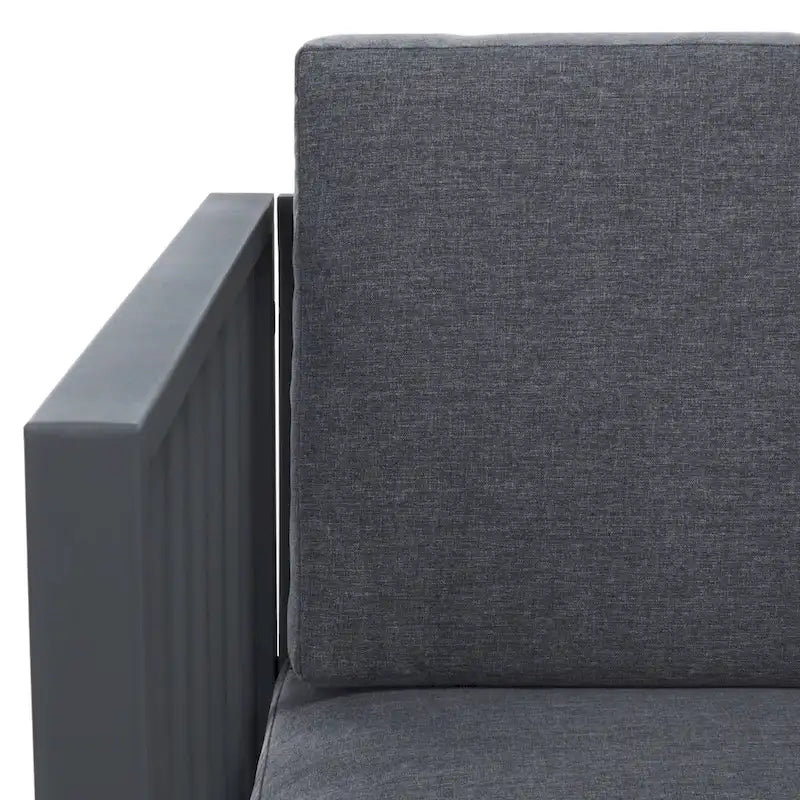 SAFAVIEH Ensemble de salon d'extérieur 4 pièces Severa - 49L x 28P x 25H