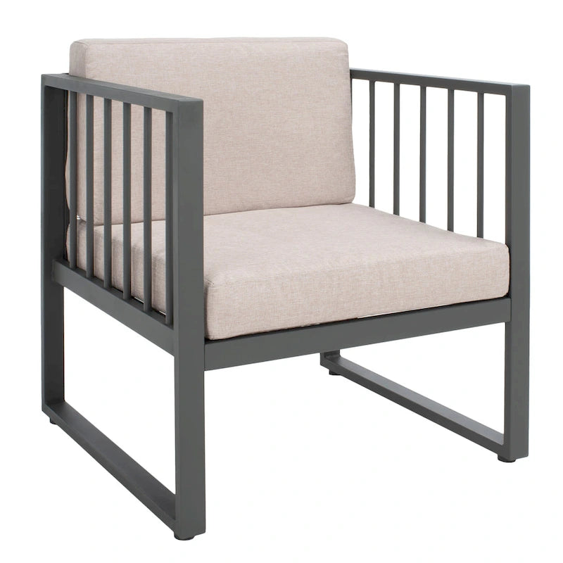 SAFAVIEH Ensemble de salon d'extérieur 4 pièces Severa - 49L x 28P x 25H