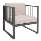SAFAVIEH Ensemble de salon d'extérieur 4 pièces Severa - 49L x 28P x 25H