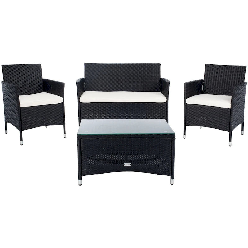 Ensemble de conversation d'extérieur 4 pièces Tamya de SAFAVIEH - 41L x 31P x 23H