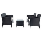 Ensemble de conversation d'extérieur 4 pièces Tamya de SAFAVIEH - 41L x 31P x 23H