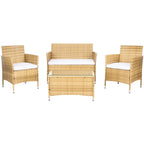 Ensemble de conversation d'extérieur 4 pièces Tamya de SAFAVIEH - 41L x 31P x 23H