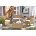 Ensemble de conversation d'extérieur 4 pièces Tamya de SAFAVIEH - 41L x 31P x 23H