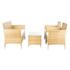 Ensemble de conversation d'extérieur 4 pièces Tamya de SAFAVIEH - 41L x 31P x 23H