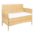 Ensemble de conversation d'extérieur 4 pièces Tamya de SAFAVIEH - 41L x 31P x 23H