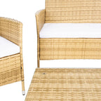 Ensemble de conversation d'extérieur 4 pièces Tamya de SAFAVIEH - 41L x 31P x 23H