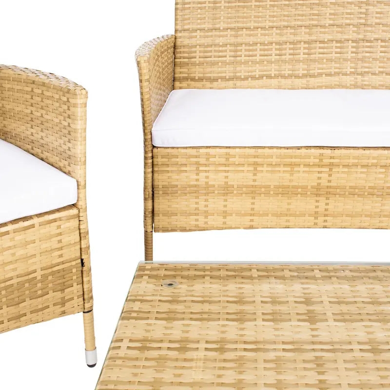 Ensemble de conversation d'extérieur 4 pièces Tamya de SAFAVIEH - 41L x 31P x 23H