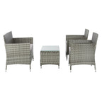 Ensemble de conversation d'extérieur 4 pièces Tamya de SAFAVIEH - 41L x 31P x 23H