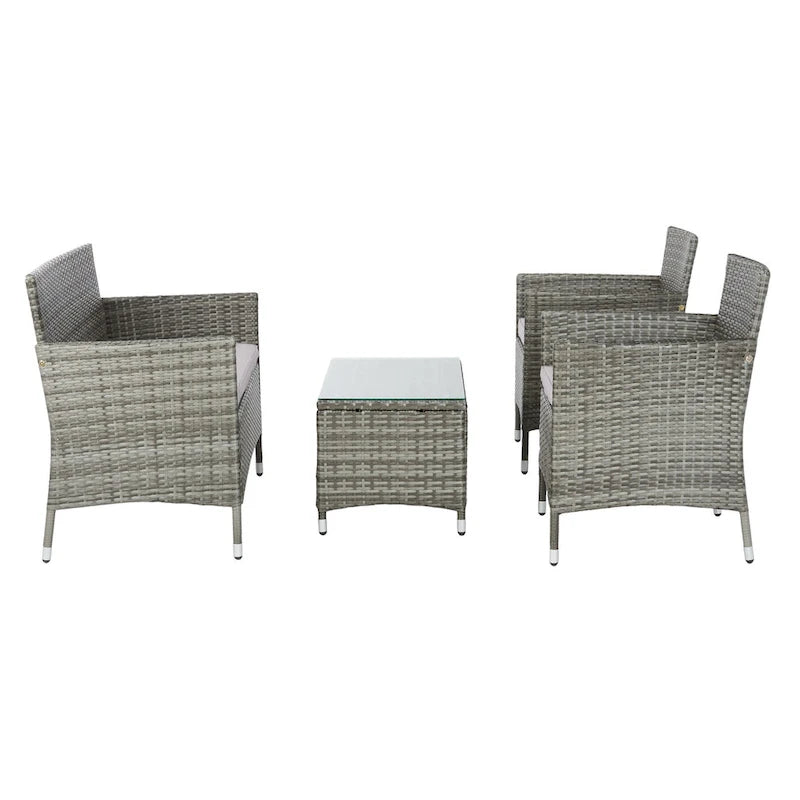 Ensemble de conversation d'extérieur 4 pièces Tamya de SAFAVIEH - 41L x 31P x 23H