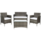 Ensemble de conversation d'extérieur 4 pièces Tamya de SAFAVIEH - 41L x 31P x 23H