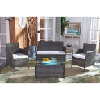 Ensemble de conversation d'extérieur 4 pièces Tamya de SAFAVIEH - 41L x 31P x 23H