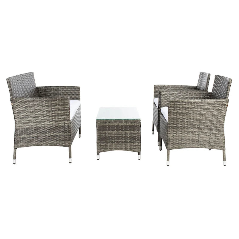 Ensemble de conversation d'extérieur 4 pièces Tamya de SAFAVIEH - 41L x 31P x 23H