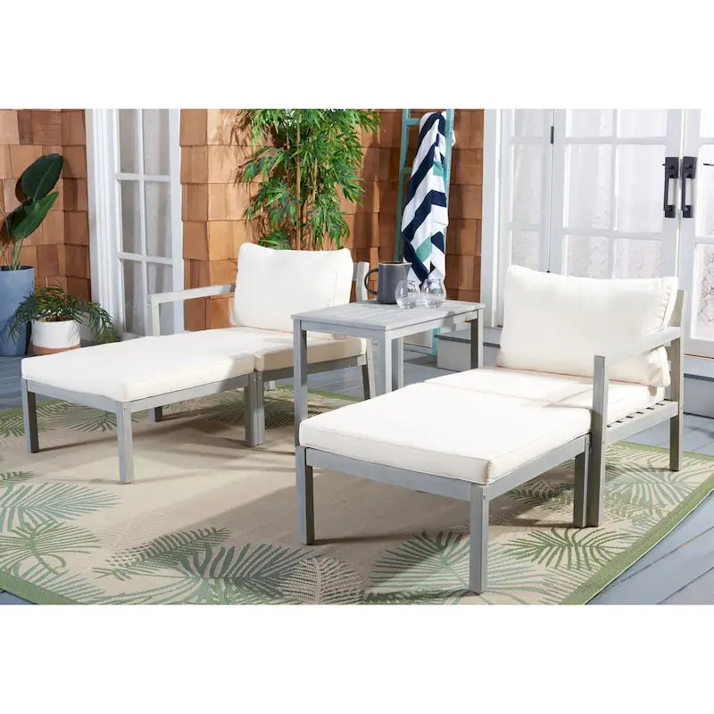 SAFAVIEH Outdoor Maiya Ensemble de 5 pièces pour extérieur - 29L x 27P x 27H