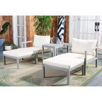 SAFAVIEH Outdoor Maiya Ensemble de 5 pièces pour extérieur - 29L x 27P x 27H