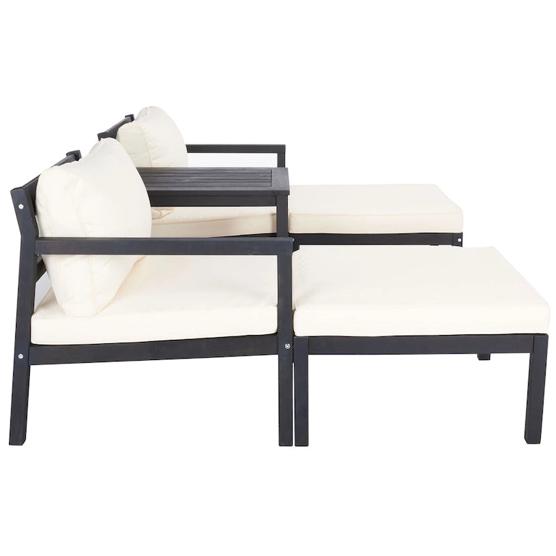 SAFAVIEH Outdoor Maiya Ensemble de 5 pièces pour extérieur - 29L x 27P x 27H