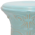 Tabouret de jardin décoratif en céramique blanc SAFAVIEH Paradise Nafiye Zoe