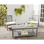 SAFAVIEH Table basse d'extérieur Annamaria en bois d'acacia - 43Lx24Px17H
