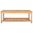 SAFAVIEH Table basse d'extérieur Annamaria en bois d'acacia - 43Lx24Px17H