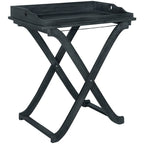 SAFAVIEH Table plateau pliante d'extérieur Anastasiia en bois d'acacia - 19Wx27Dx32H