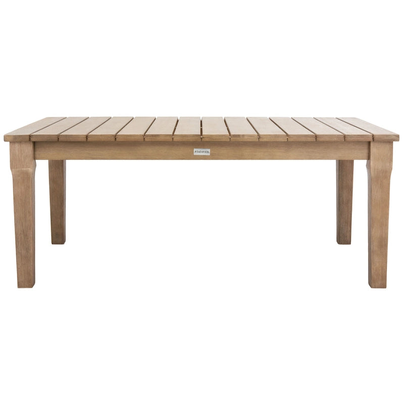 SAFAVIEH Couture Kathern, table basse de patio en bois. - 47.4 x 26.4 x 18.5 - 47L x 26P x 19H