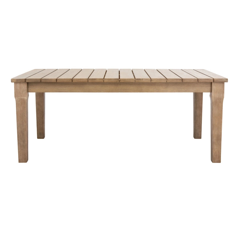 SAFAVIEH Couture Kathern, table basse de patio en bois. - 47.4 x 26.4 x 18.5 - 47L x 26P x 19H