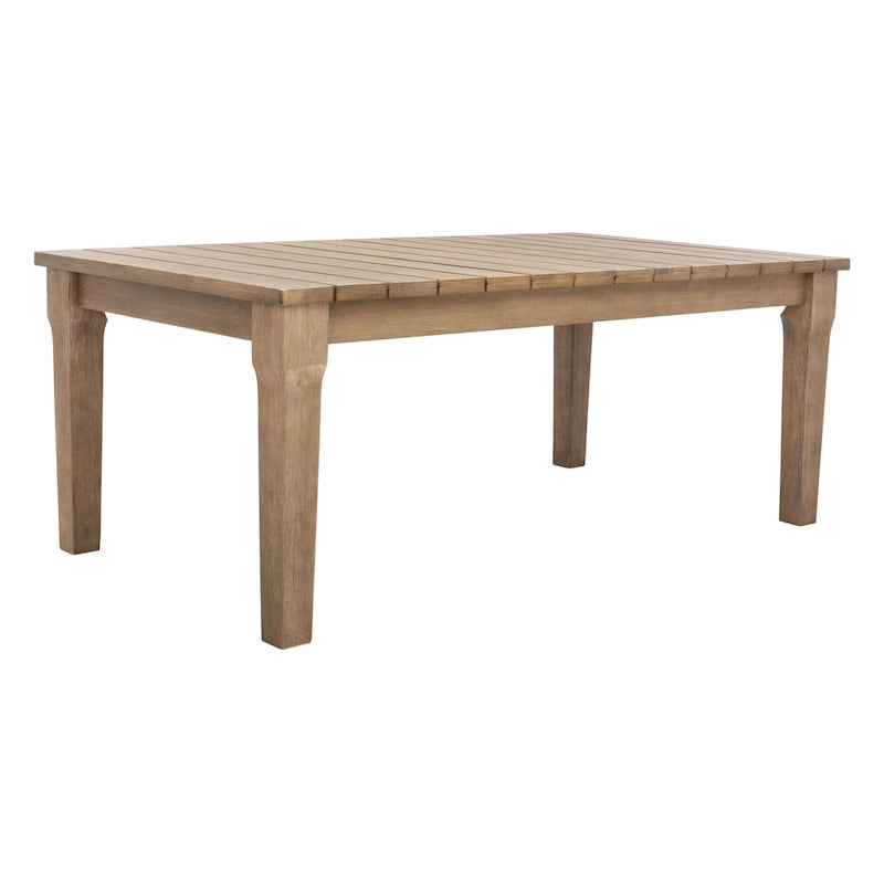 SAFAVIEH Couture Kathern, table basse de patio en bois. - 47.4 x 26.4 x 18.5 - 47L x 26P x 19H