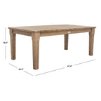 SAFAVIEH Couture Kathern, table basse de patio en bois. - 47.4 x 26.4 x 18.5 - 47L x 26P x 19H