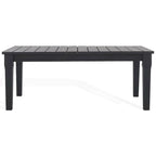 SAFAVIEH Couture Kathern, table basse de patio en bois. - 47.4 x 26.4 x 18.5 - 47L x 26P x 19H