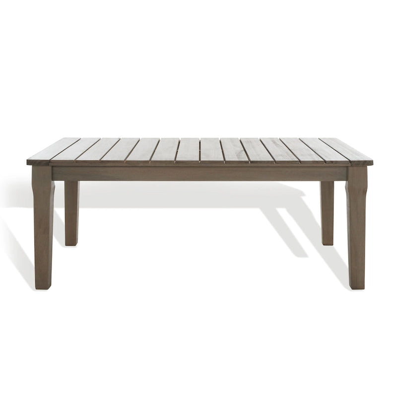 SAFAVIEH Couture Kathern, table basse de patio en bois. - 47.4 x 26.4 x 18.5 - 47L x 26P x 19H