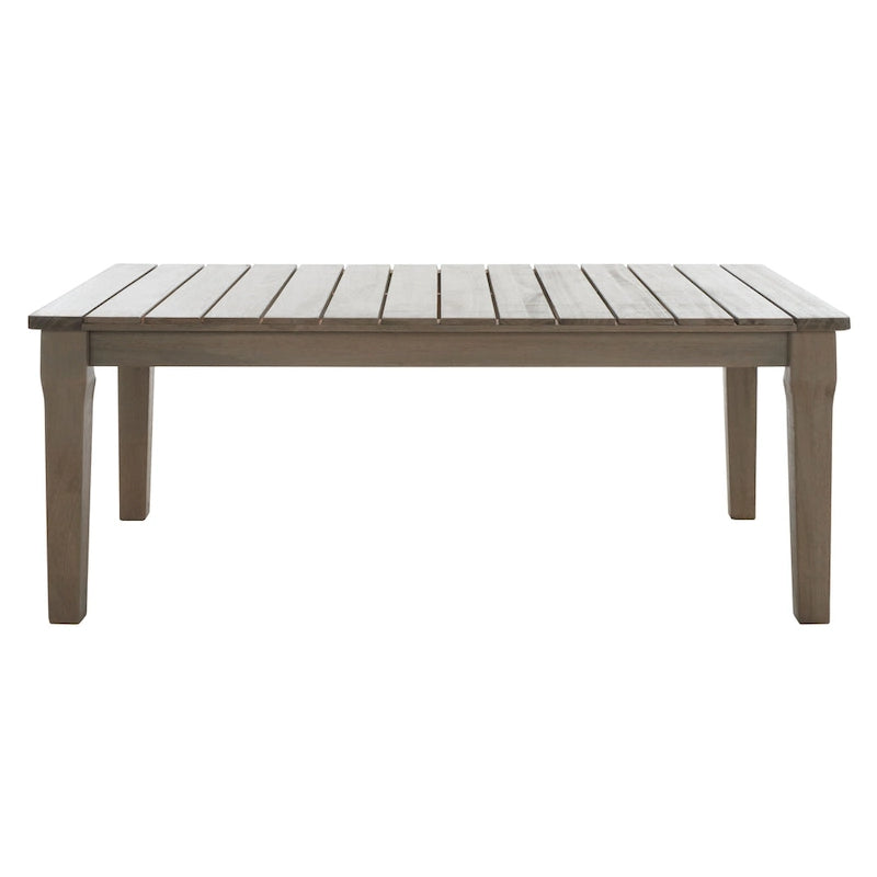 SAFAVIEH Couture Kathern, table basse de patio en bois. - 47.4 x 26.4 x 18.5 - 47L x 26P x 19H