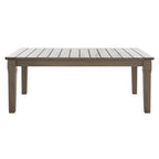 SAFAVIEH Couture Kathern, table basse de patio en bois. - 47.4 x 26.4 x 18.5 - 47L x 26P x 19H