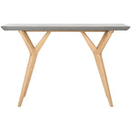 SAFAVIEH Jablenka Console moderne en béton gris foncé pour intérieur/extérieur - 47,2 x 15,8 x 29,9 - 47Lx16Px30H
