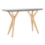 SAFAVIEH Jablenka Console moderne en béton gris foncé pour intérieur/extérieur - 47,2 x 15,8 x 29,9 - 47Lx16Px30H