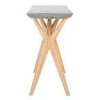 SAFAVIEH Jablenka Console moderne en béton gris foncé pour intérieur/extérieur - 47,2 x 15,8 x 29,9 - 47Lx16Px30H