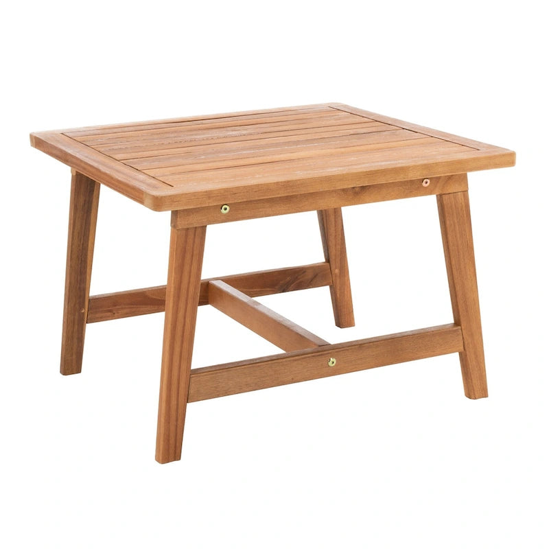 SAFAVIEH Lissy Ensemble Table et Chaises d'Extérieur Acacia/Corde - 24W x 28D x 31H