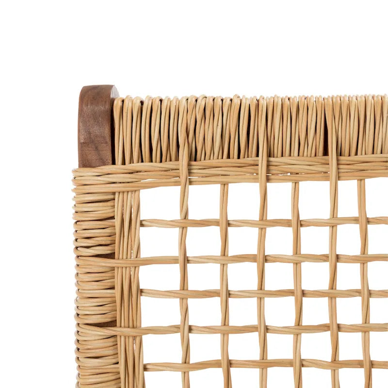 SAFAVIEH Lissy Ensemble Table et Chaises d'Extérieur Acacia/Corde - 24W x 28D x 31H