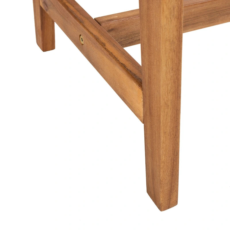 SAFAVIEH Lissy Ensemble Table et Chaises d'Extérieur Acacia/Corde - 24W x 28D x 31H