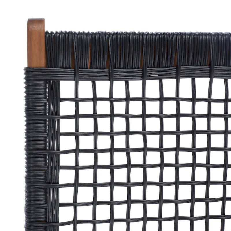 SAFAVIEH Lissy Ensemble Table et Chaises d'Extérieur Acacia/Corde - 24W x 28D x 31H