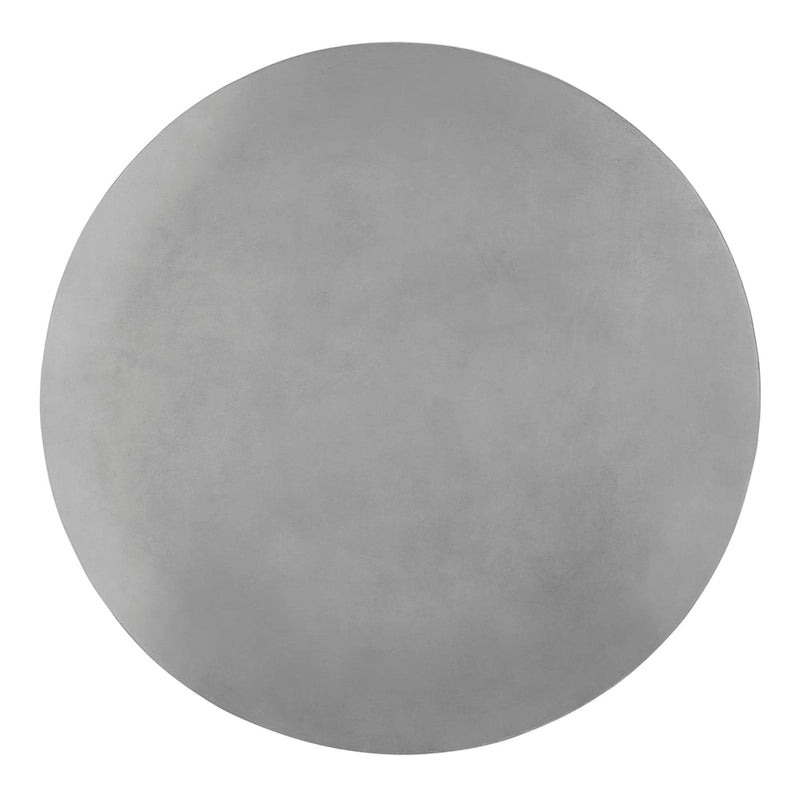 SAFAVIEH Kader Table basse ronde moderne en béton gris foncé pour l'intérieur/l'extérieur - 27,6 x 27,6 x 15,8 - 28Lx28Px16H