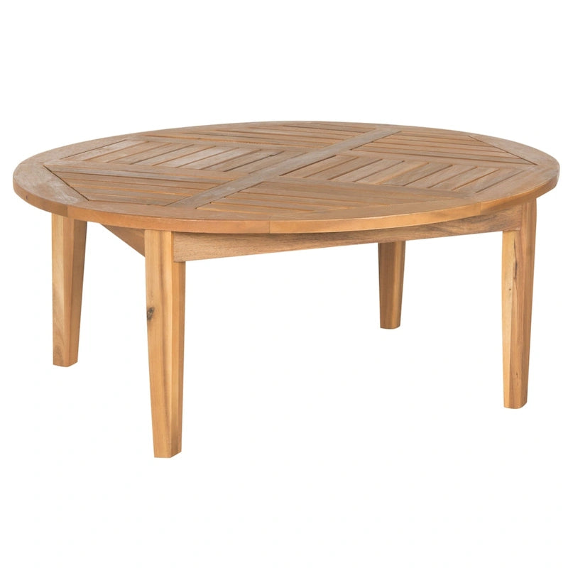 SAFAVIEH Outdoor Vergilia Ensemble de patio 5 pièces en bois d'acacia - 26L x 32P x 25H