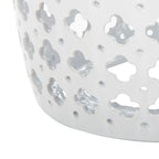 Tabouret de jardin décoratif en céramique blanche Idell de SAFAVIEH