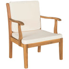 SAFAVIEH Maryam Salon de jardin 4 pièces en bois d'acacia - 48 L x 32 P x 25 H
