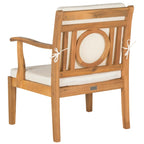 SAFAVIEH Maryam Salon de jardin 4 pièces en bois d'acacia - 48 L x 32 P x 25 H